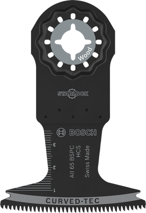 Bosch Starlock 木材切割刀片 AII 65 BSPC 65x40mm。.